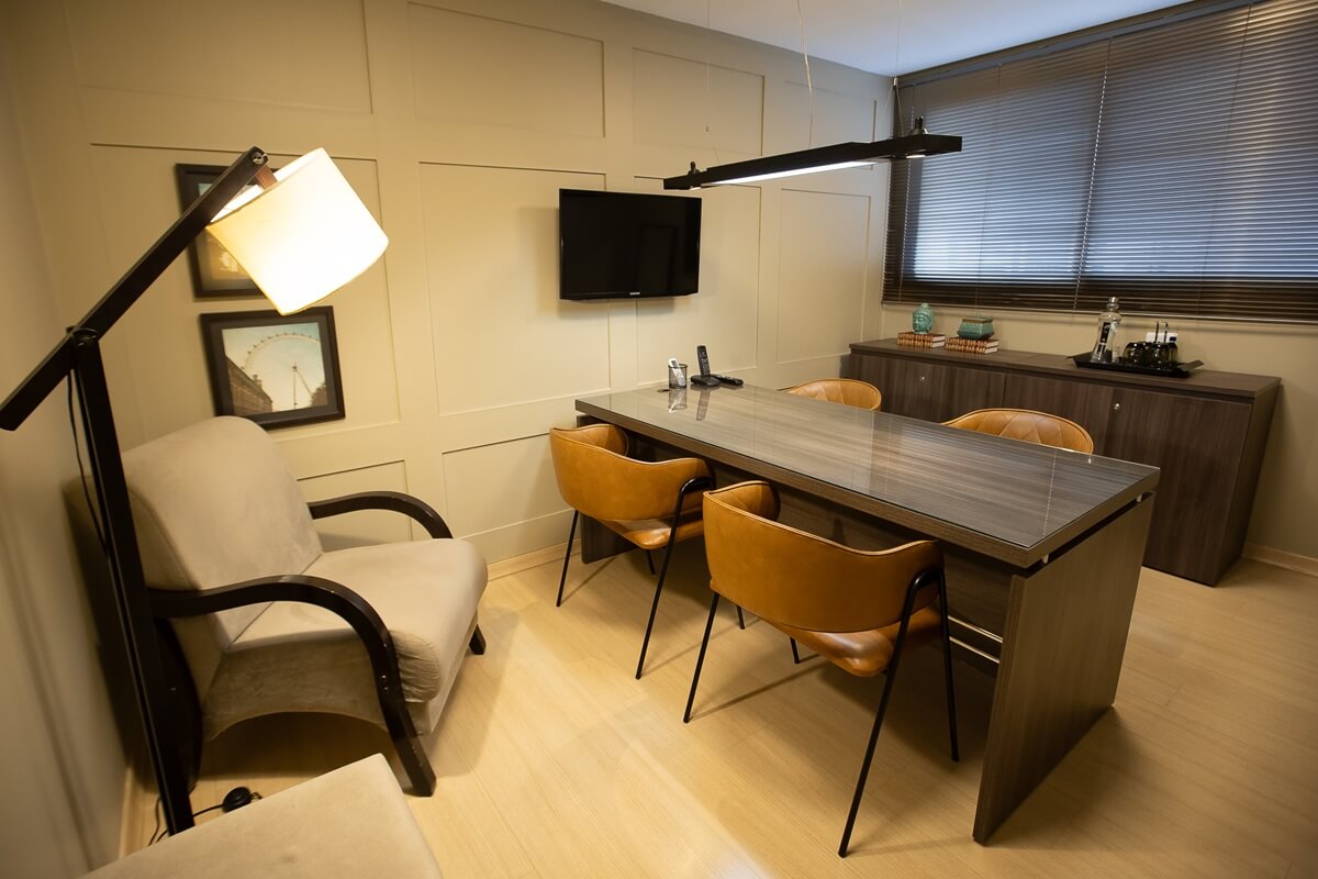 Sala de reunião estilo moderno – Prime Business Centers Goiânia